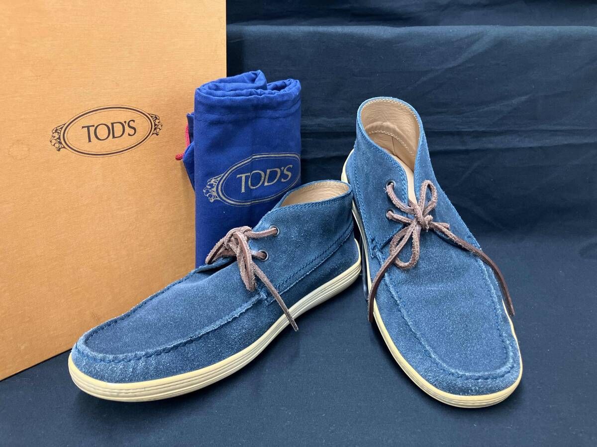 TOD'S トッズ ネイビー スエード スニーカー 24.5㎝ TOD'S トッズ ネイビー スエード スニーカー 24.5㎝