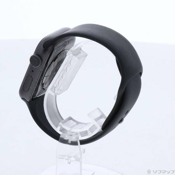 〔 品〕 Apple Watch Series 6 GPS 44 mm スペースグレイアルミニウムケース ブラックスポーツバンド 258