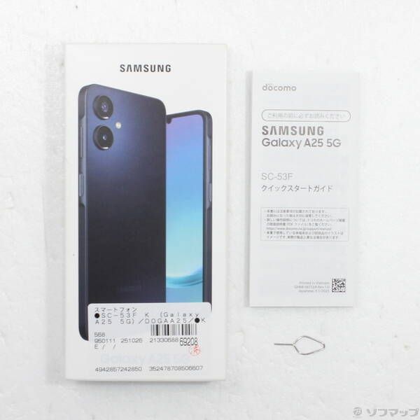 中古品〕 Galaxy A25 5G 64GB ブラック SC-53F docomo SIMフリー【295