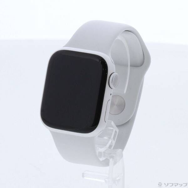 〔 品〕 Apple Watch Series 8 GPS 41 mm シルバーアルミニウムケース ホワイトスポーツバンド 349