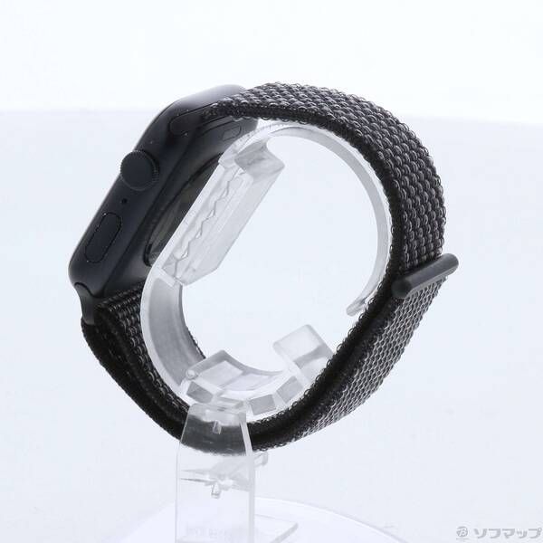 〔 品〕 Apple Watch SE 第2世代 GPS 44 mm ミッドナイトアルミニウムケース ブラック サミットホワイトNikeスポーツループ 262