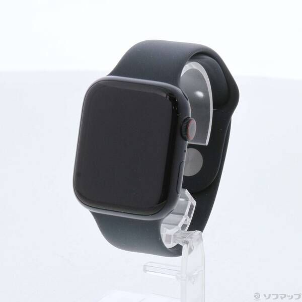〔 品〕 Apple Watch Series 8 GPS Cellular 45 mm ミッドナイトアルミニウムケース ミッドナイトスポーツバンド 269