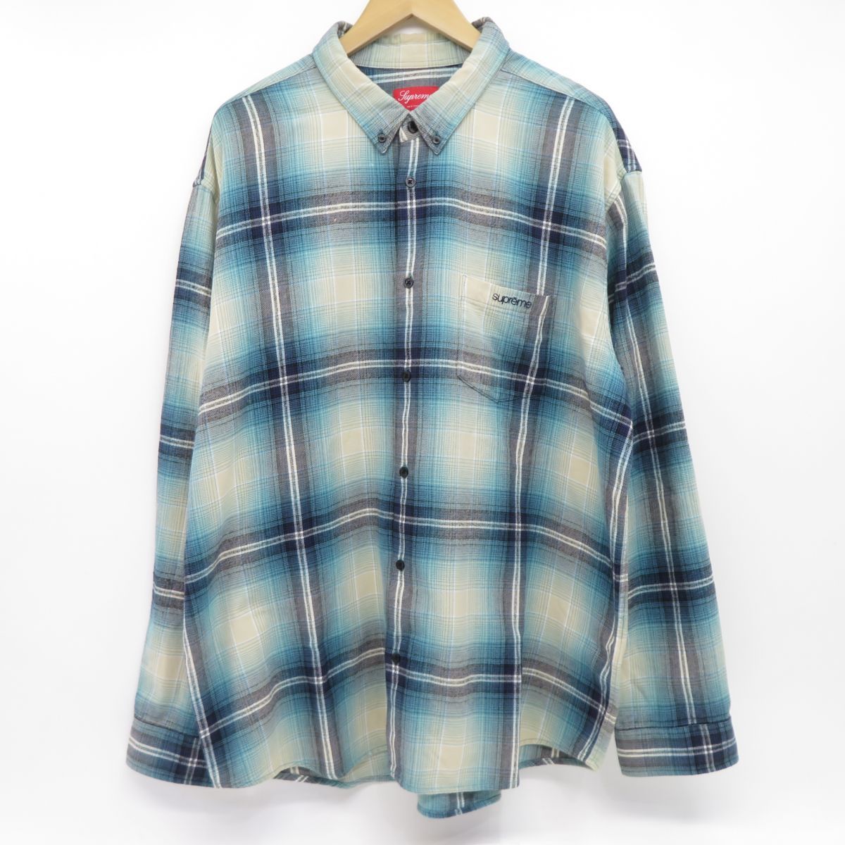 Supreme Shadow Plaid Flannel Shirt Supremes shadow plaid is 