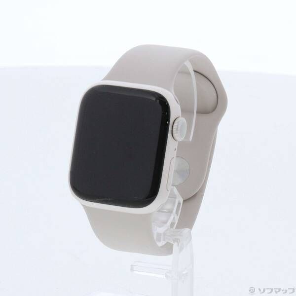 〔 品〕 Apple Watch Series 8 GPS 41 mm スターライトアルミニウムケース スターライトスポーツバンド 262