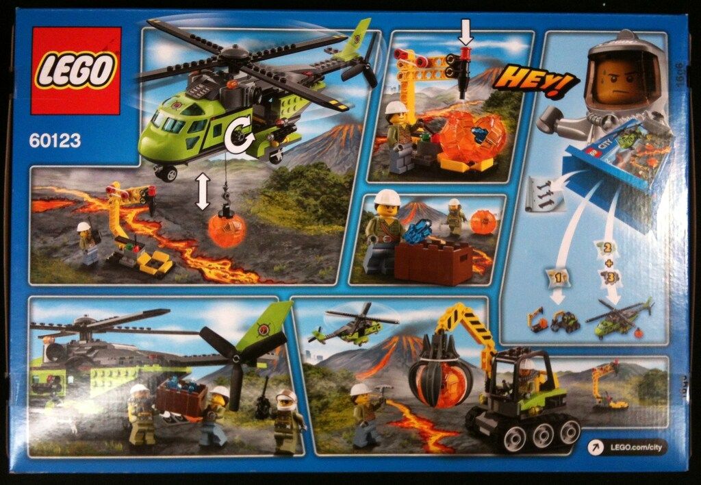 LEGO CITY 火山調査隊のヘリコプター 60123