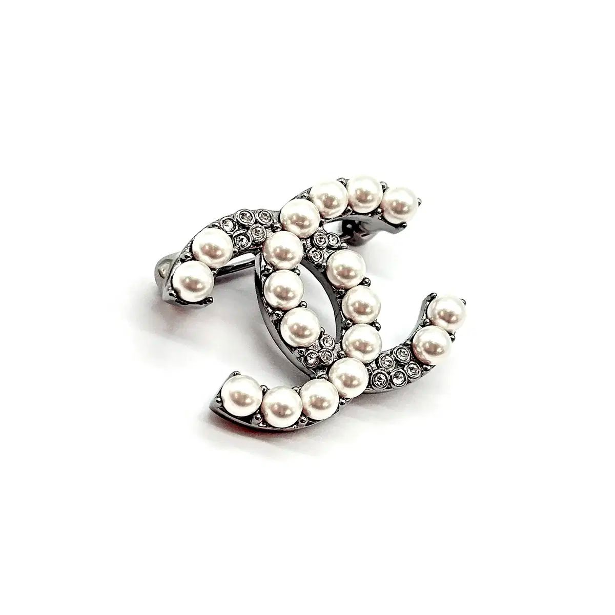 CHANEL シャネル AB 6410 CCロゴ パール クリスタル ブローチ