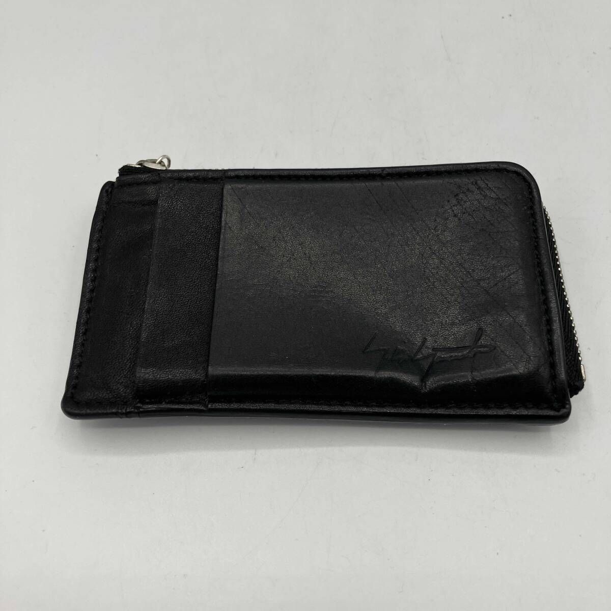 GOTHIC YOHJI YAMAMOTO トップ付きレザーコインケース ブラック ゴシックヨウジヤマモト
