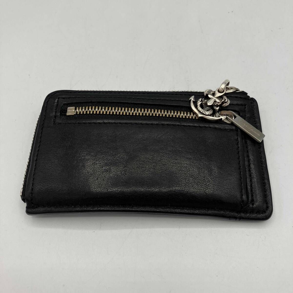GOTHIC YOHJI YAMAMOTO トップ付きレザーコインケース ブラック ゴシックヨウジヤマモト