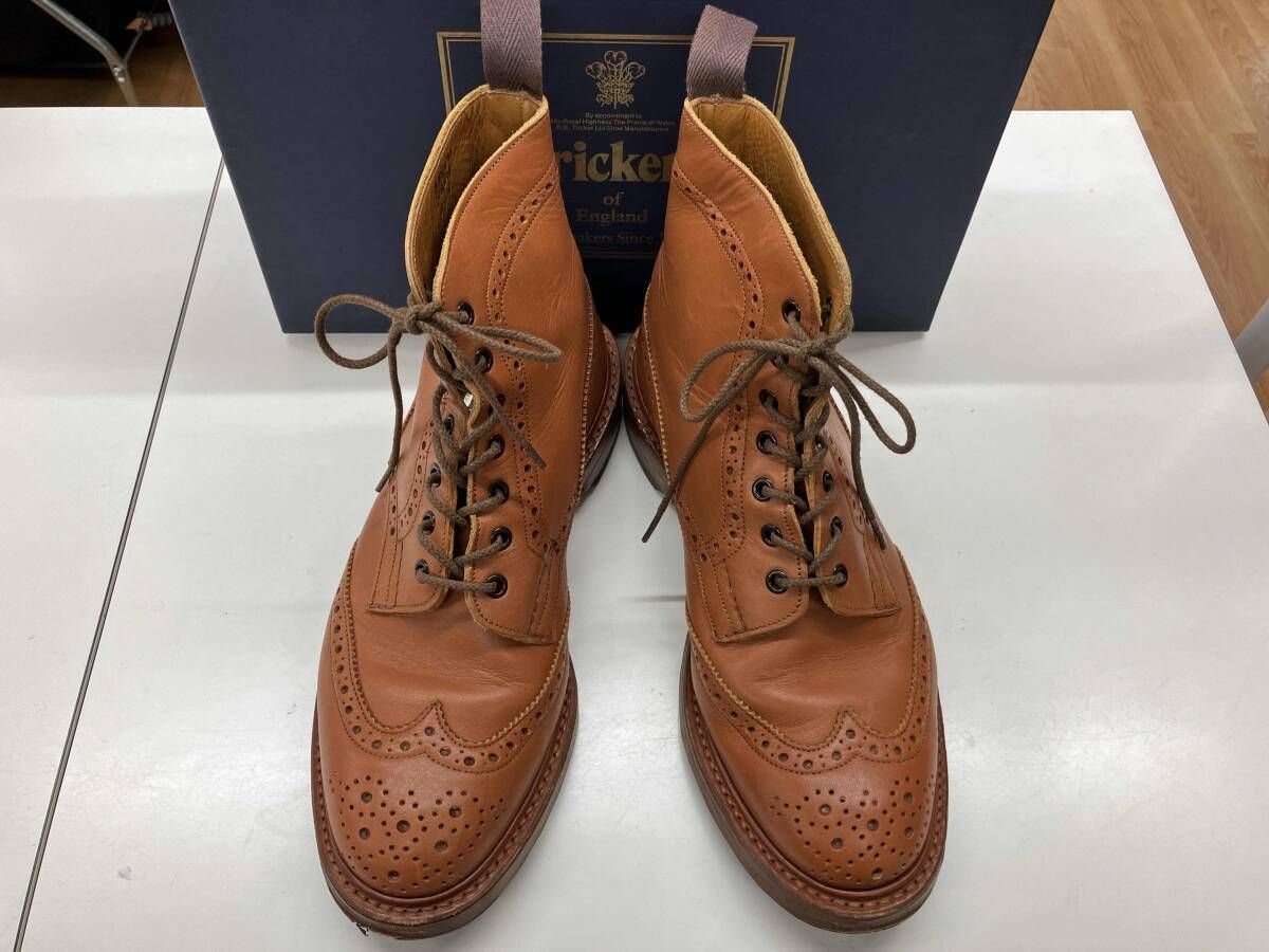 メ*ギ様 トリッカーズ M2508 茶色 UK7.5 Tricker's MAL 並行輸入品】トリッカーズ カントリーブーツ マロン アンティーク
