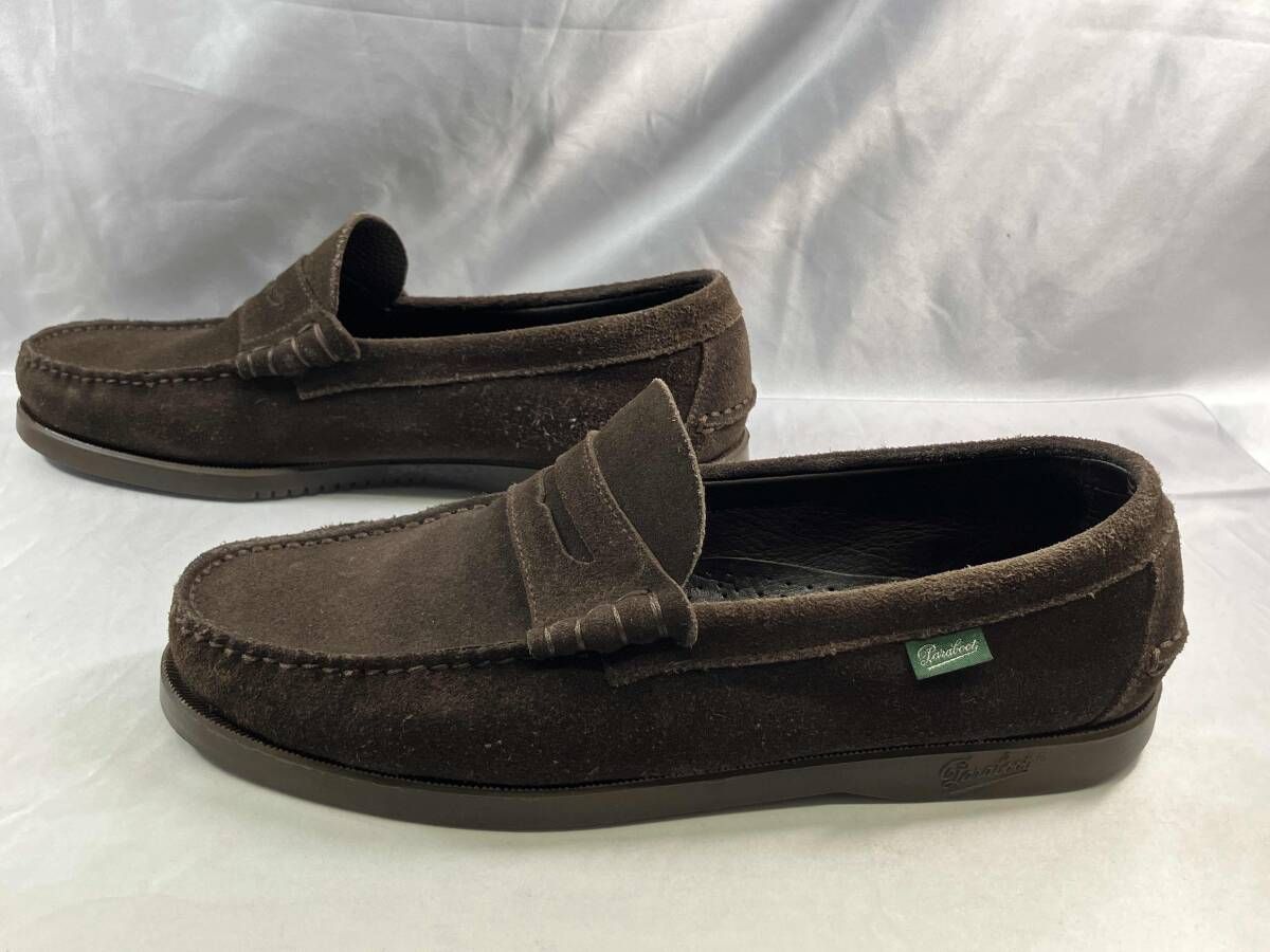 《未使用級》パラブーツ ビームス ローファー レザー ブラック 黒系 8 1/2 未使用級》パラブーツ ビームス ローファー レザー ブラック 黒系 8 1/2