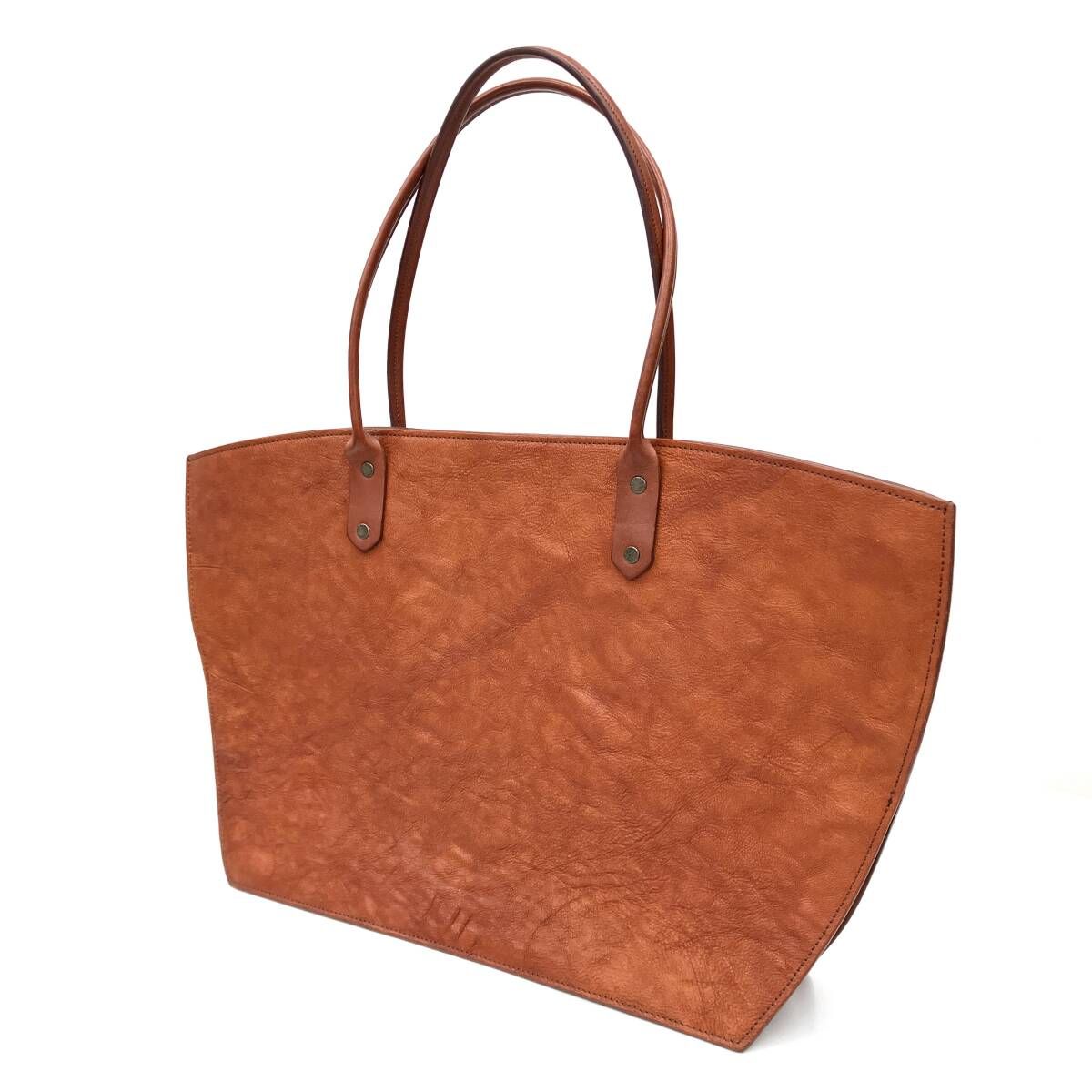 TEN TO SEN テントセン レザートートバッグ ブラウン