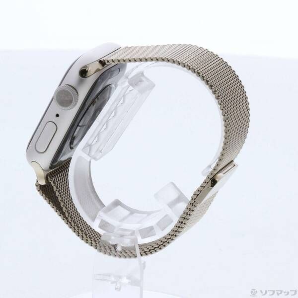 〔 品〕 Apple Watch Series 8 GPS 41 mm スターライトアルミニウムケース ゴールドミラネーゼループ 297