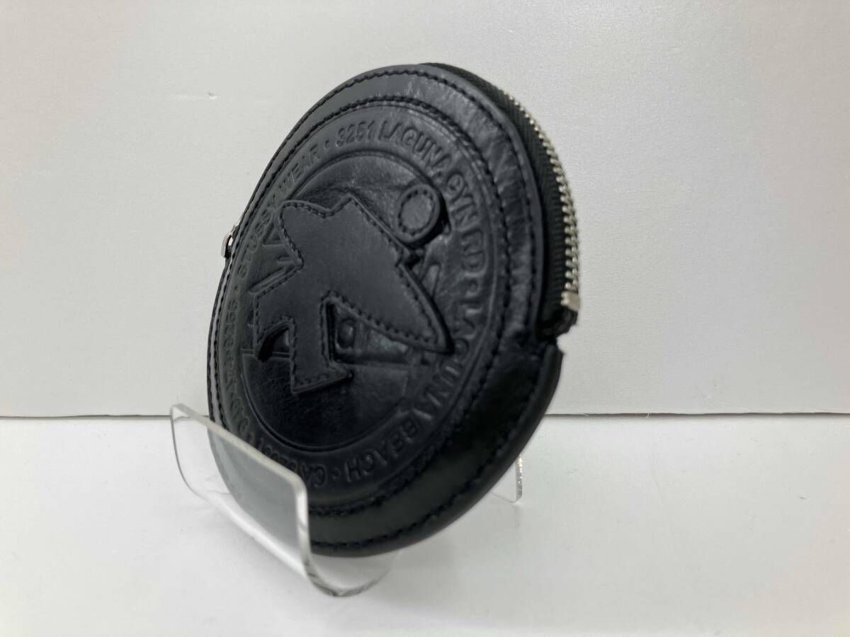 STUSSY ステューシー コインケース SURF DOT LEATHER POUCH レザー
