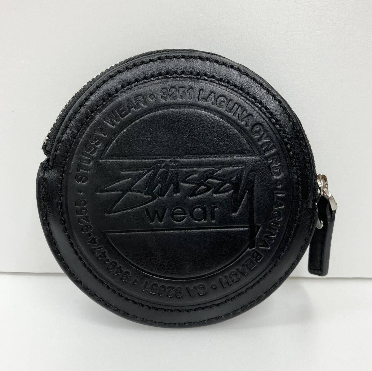STUSSY ステューシー コインケース SURF DOT LEATHER POUCH レザー