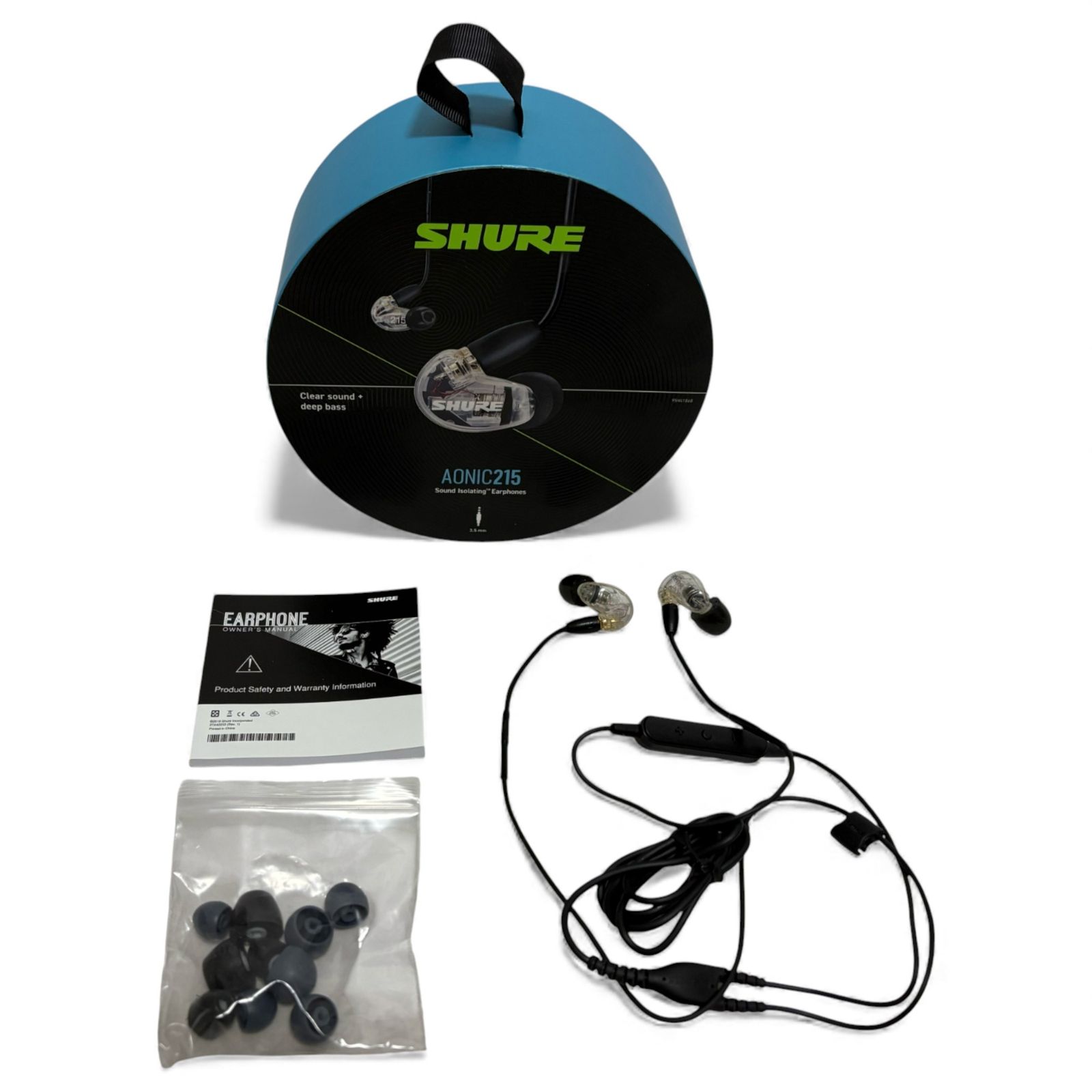 シュア Shure イヤホン AONIC 215 UNI A ケーブル長127 cm 1100 2947