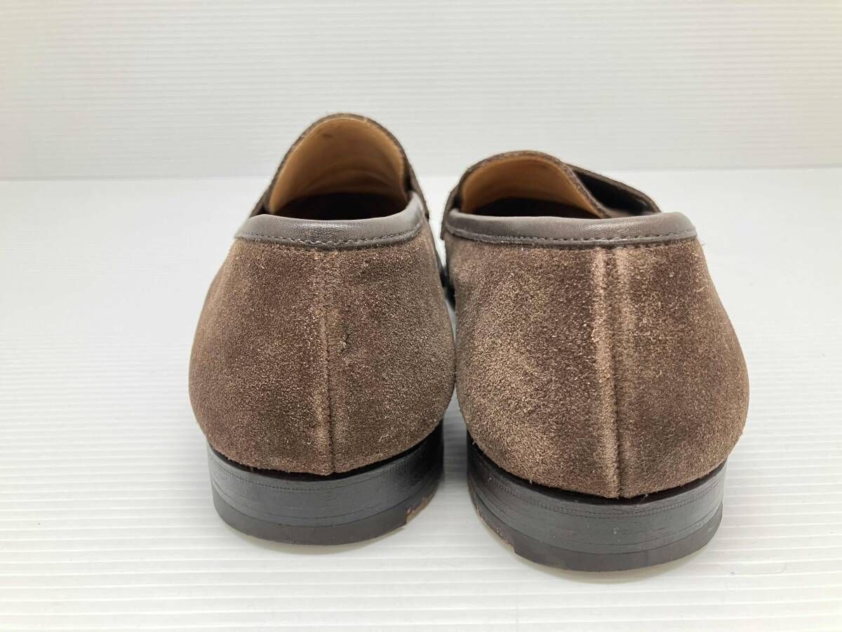  ＆ JONES クロケット ジョーンズ BOSTON スエード BRW ローファー サイズ7 5 ブラウン 通年 その他 靴