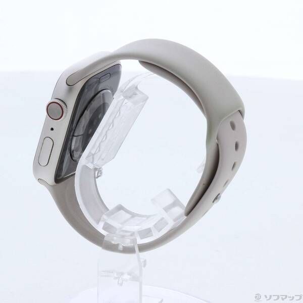 〔 品〕 Apple Watch Series 7 GPS Cellular 45 mm スターライトアルミニウムケース スターライトスポーツバンド 305