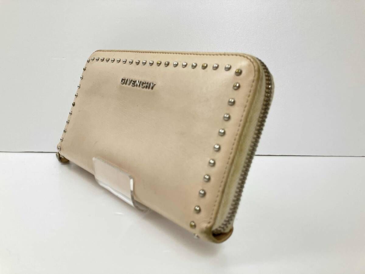 GIVENCHY 最高 ジバンシィ 長財布 PANDRA スタッズ ピンク 通年
