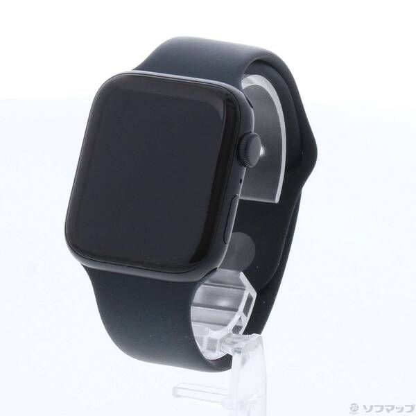 〔 品〕 Apple Watch SE 第3世代 GPS 44 mm ミッドナイトアルミニウムケース ミッドナイトスポーツバンド 377