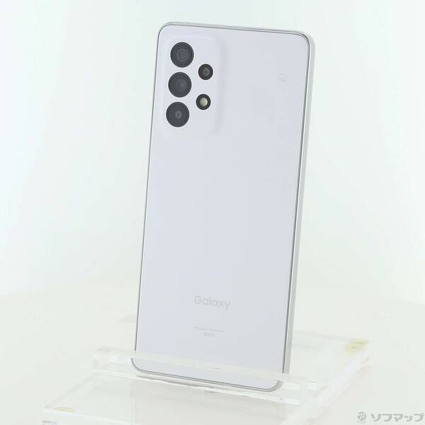 美品！　GALAXY A53 5G (SCG15)SIMフリー　ホワイト　箱あり 中古品〕 Galaxy A53 5G 128GB オーサムホワイト SCG15 au SIMフリー