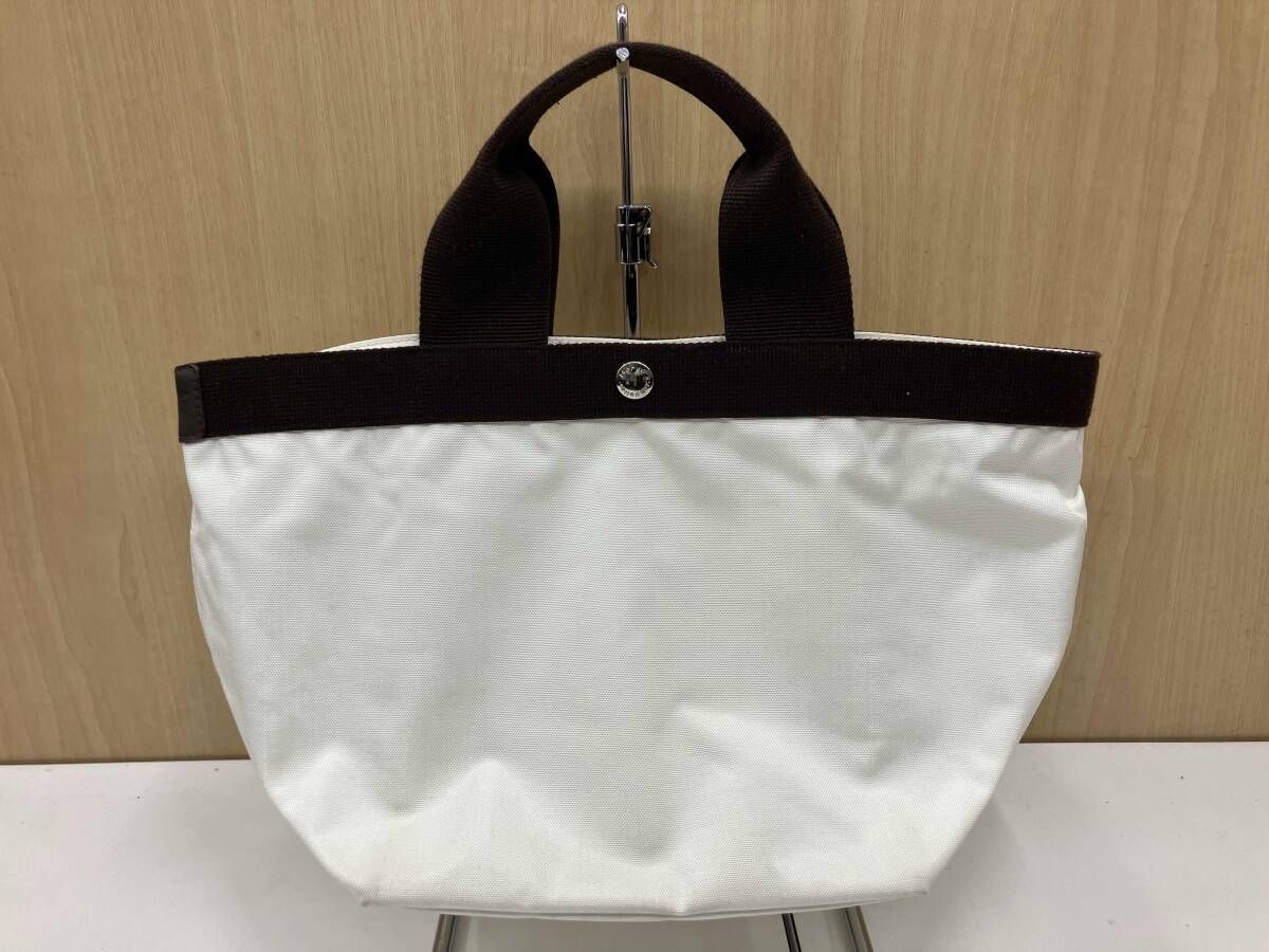 HERVE CHAPELIER エルベシャプリエ 舟形 ホワイト トートバッグ