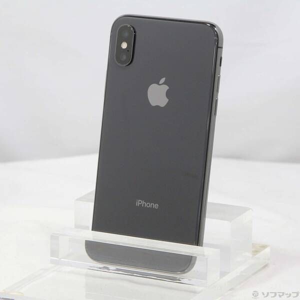 中古品〕 iPhoneX 256GB スペースグレイ MQC12J／A SoftBank【258