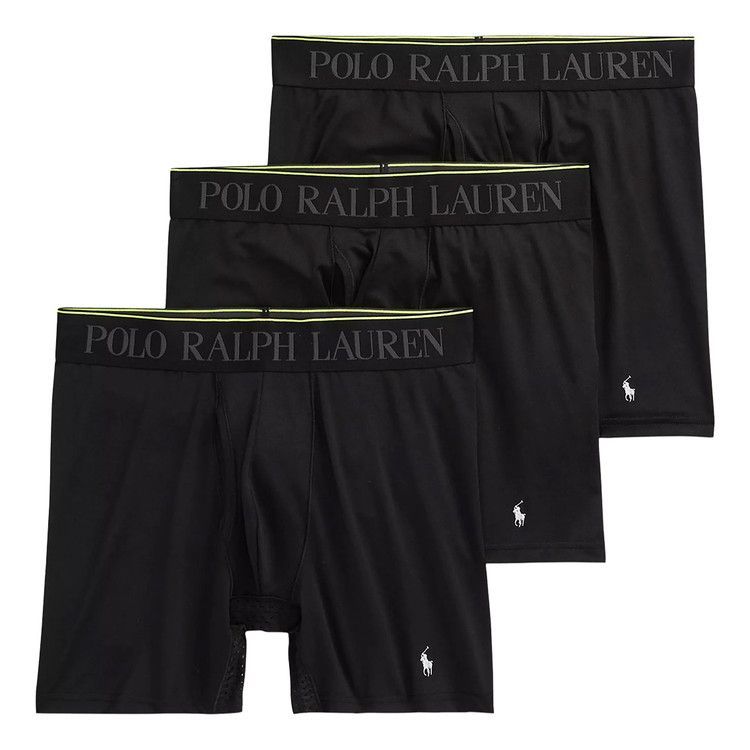 ポロラルフローレン 4 D FLEX AIR ボクサーブリーフ 3 PK ポロブラック