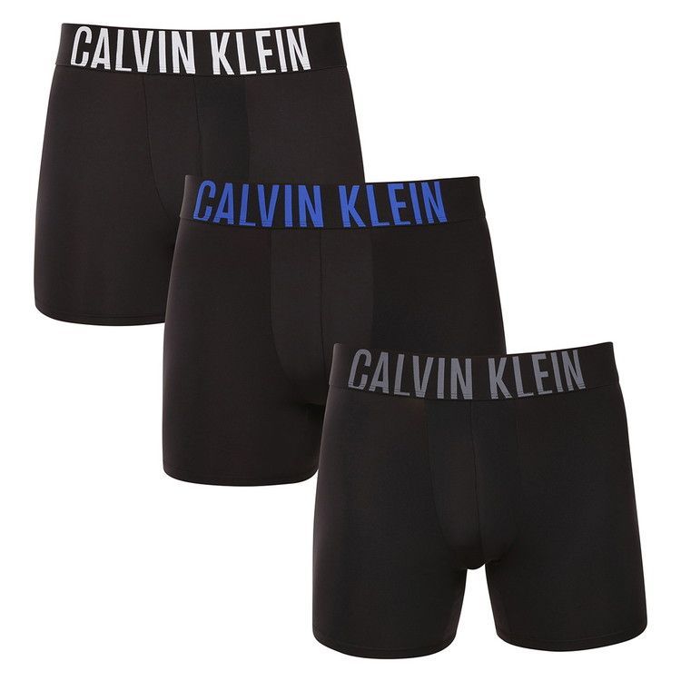 カルバンクライン INTENSE POWER MICRO ボクサーブリーフ 3 PK ブラック W ホワイト ロイヤルティ タービュランス ロゴ