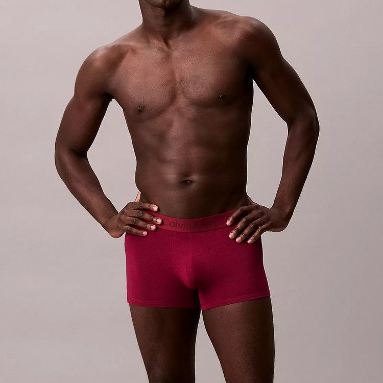 カルバンクライン MODERN MODAL ボクサーパンツ 3 PK グレイテストグレー ビートレッド アイシーグレー