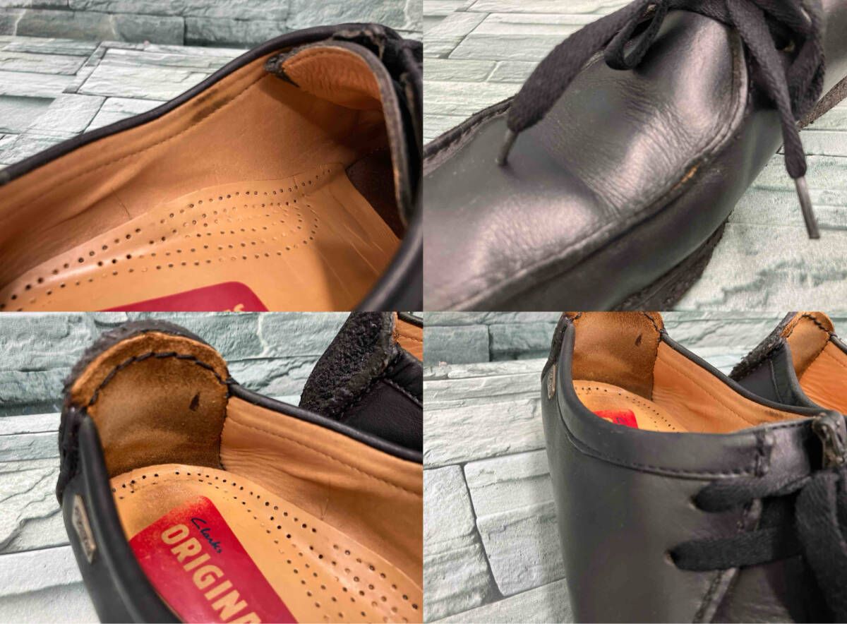  clarks ワラビーブーツ デザートブーツ オールレザー BLK 黒 26 クラークス その他 靴