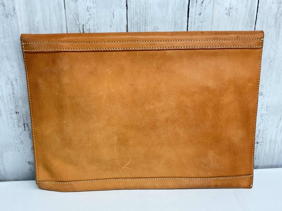 genten セカンドバッグ ゲンテン スナップボタン レザーA 4