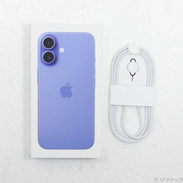 中古品〕 iPhone16 256GB ウルトラマリン MYE03J／A SIMフリー【258