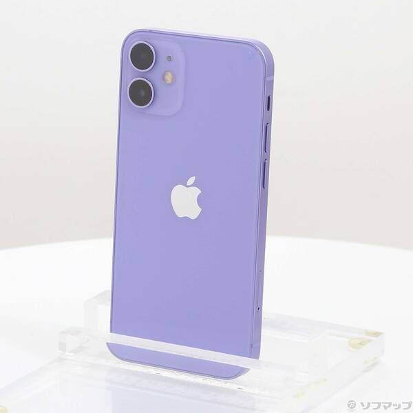 中古品〕 iPhone12 mini 64GB パープル MJQC3J／A SIMフリー【258
