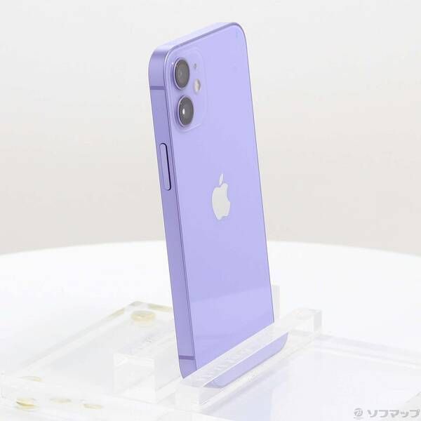 中古品〕 iPhone12 mini 64GB パープル MJQC3J／A SIMフリー【258