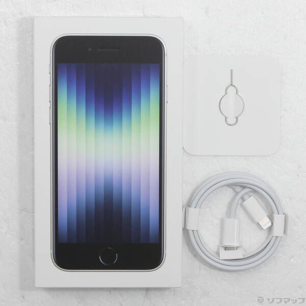 中古品〕 iPhone SE 第3世代 64GB スターライト MMYD3J／A SIMフリー