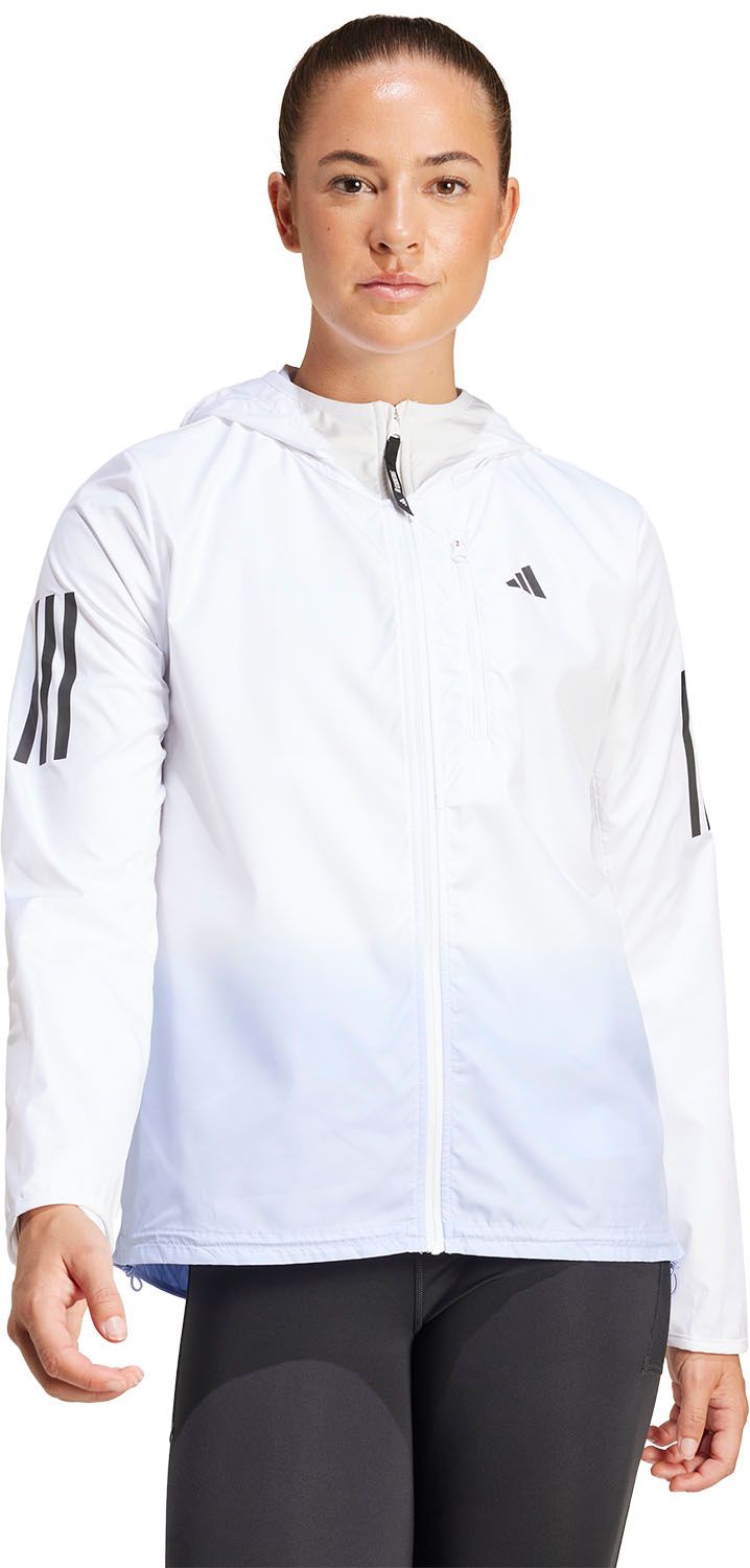 アディダス adidas オウン ザ ラン カラーブロック ジャケット  KVL32 JC9895 ホワイト/バイオレッ