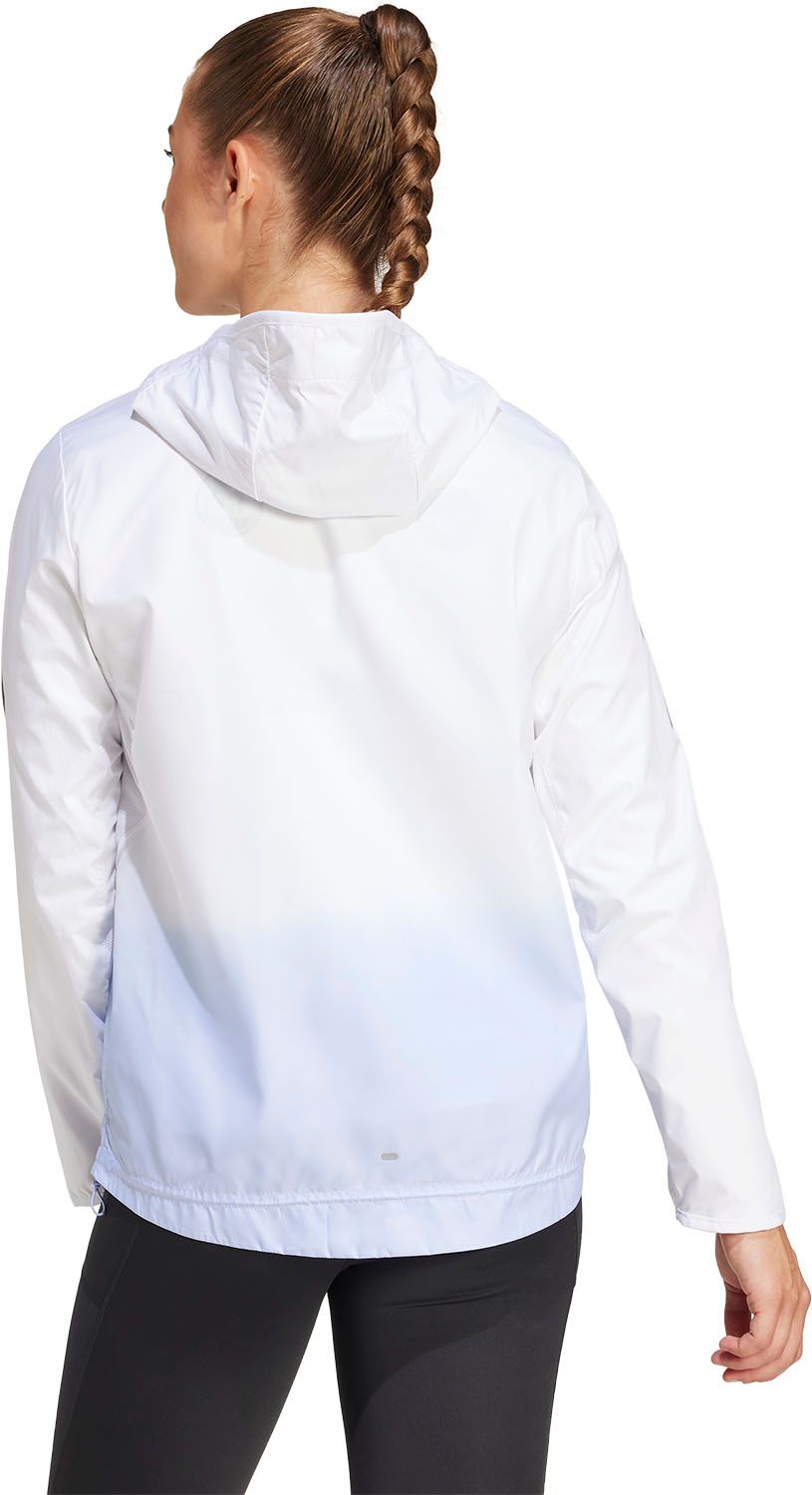 アディダス adidas オウン ザ ラン カラーブロック ジャケット  KVL32 JC9895 ホワイト/バイオレッ