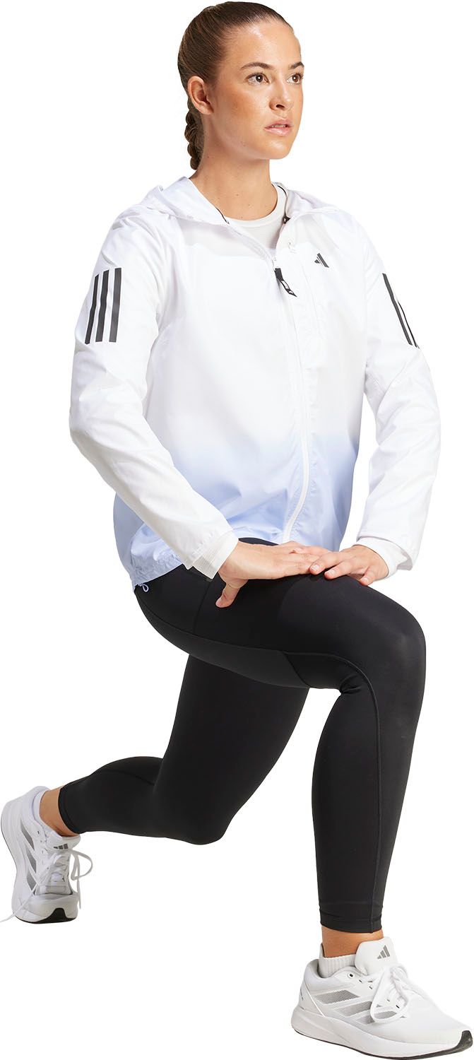 アディダス adidas オウン ザ ラン カラーブロック ジャケット  KVL32 JC9895 ホワイト/バイオレッ