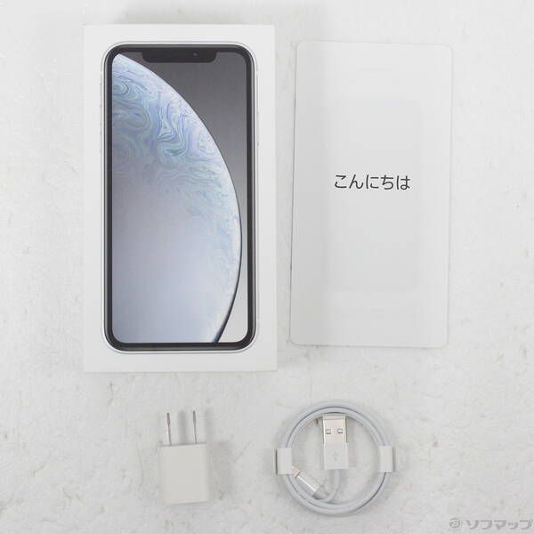 〔 品〕 iPhoneXR 64 GB ホワイト MT 032 J A SIMフリー 258 スマホクアッドカメラ スマートフォン本体 