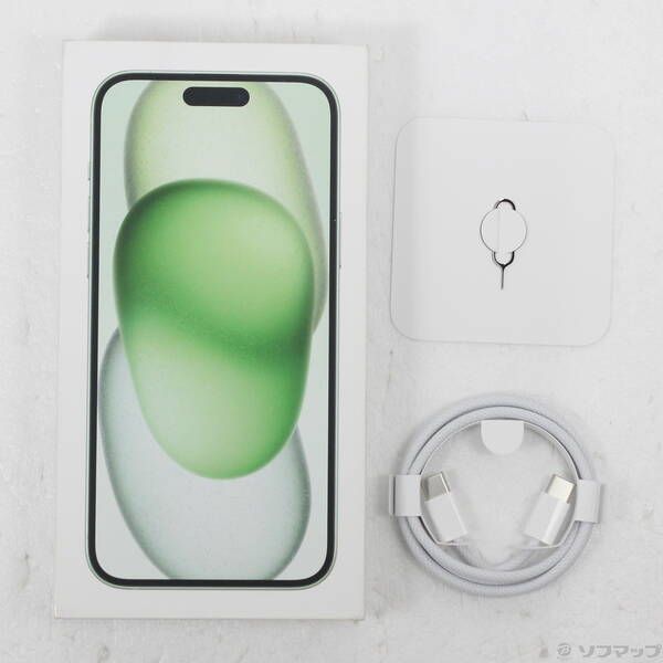  〔展示品〕 iPhone 15 Plus 512 GB グリーン MU 0 X 3 J A SIMフリー 258 スマートフォン本体 スマートフォン 携帯電話
