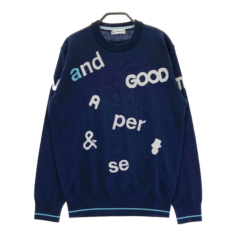 新品 and per se&GOLFニット プルオーバー 定価3万24年モデル 新品 and per se&GOLFニット プルオーバー 定価3万24年モデル