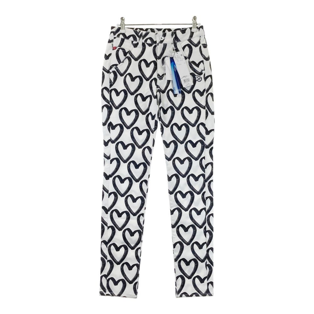 サイズ 00 PEARLY GATES パーリーゲイツ 055 2131306 パンツ ハート ホワイト系 ゴルフウェア レディース ストスト