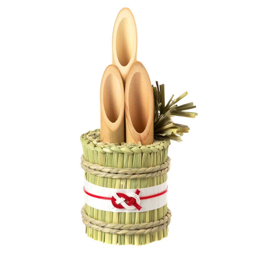 正月 門松飾り わらむ 翠竹（すいちく） 国産わらの縁起物 玄関飾り