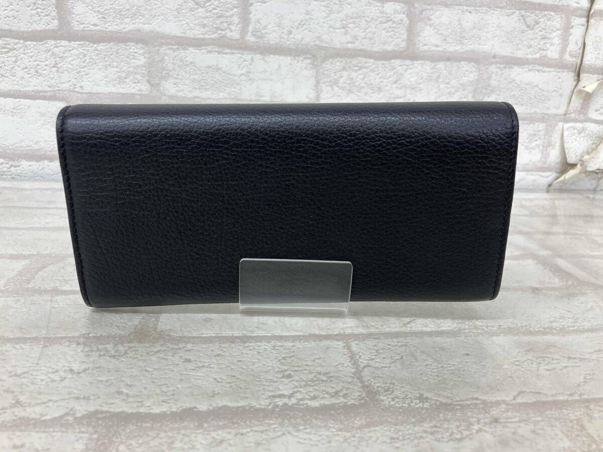 Vivienne Westwood ヴィヴィアンウエストウッド レディース ブラック かぶせ蓋 長財布 レザー ロゴ オーブ き