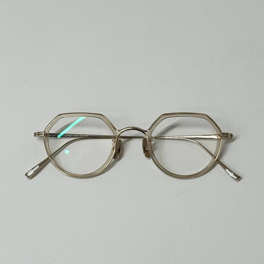 YUICHI TOYAMA ユウイチ トヤマ U-136 F.Ludwig Col 01 メガネ ホワイトゴールド size - 中目黒A 11