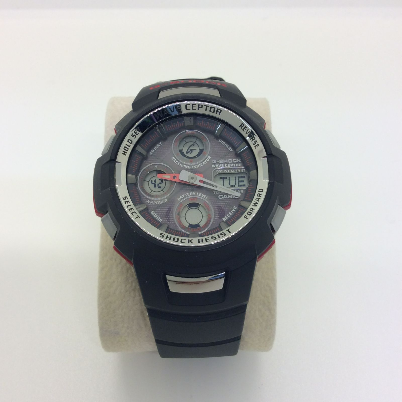 【美品】G-SHOCK GW-1100J-1AJF 電波ソーラー タフソーラー 極美品 G-SHOCK GW-1100J 電波ソーラー ブラック レッド 稼働
