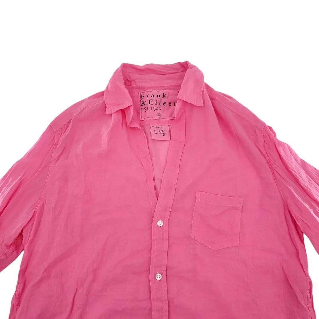 美品】フランクアンドアイリーン スキッパーシャツ アイリーンモデル