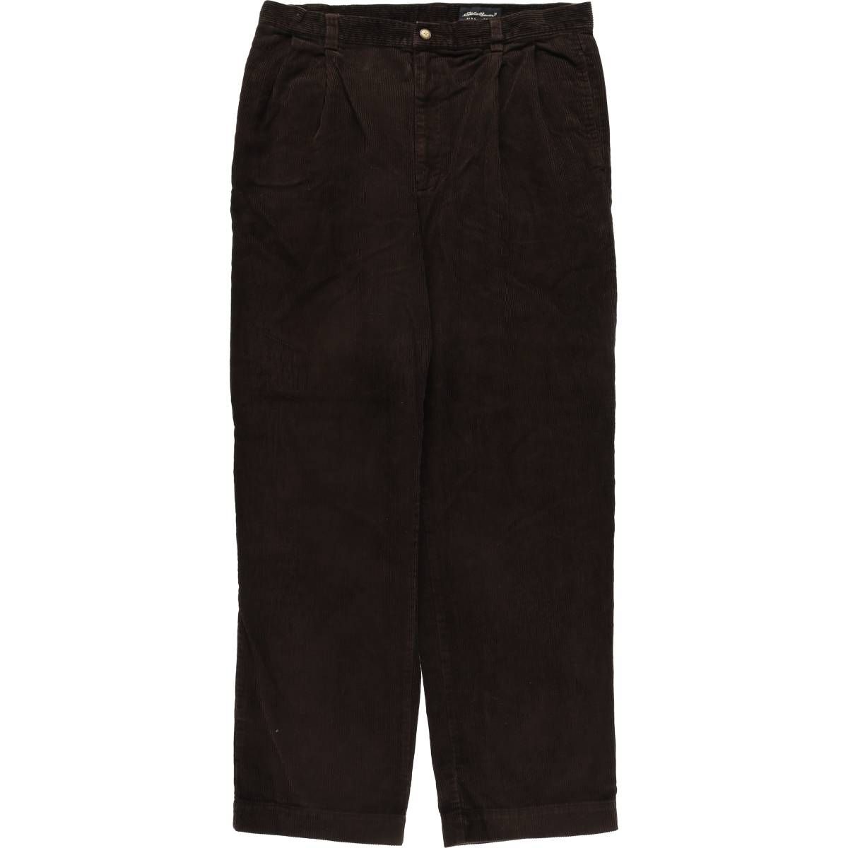 古着 エディーバウアー Eddie Bauer ツータック 太畝 コーデュロイパンツ メンズw 37相当 eaa 602309