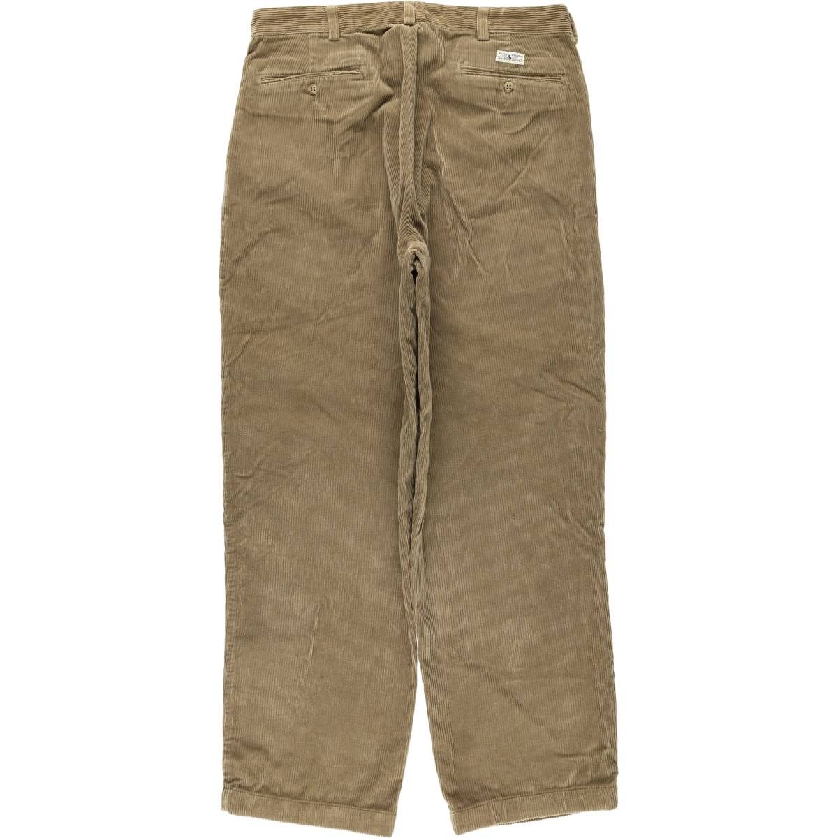古着 ラルフローレン Ralph Lauren Polo 太畝 ツータック コーデュロイパンツ メンズw 34相当 eaa 602313