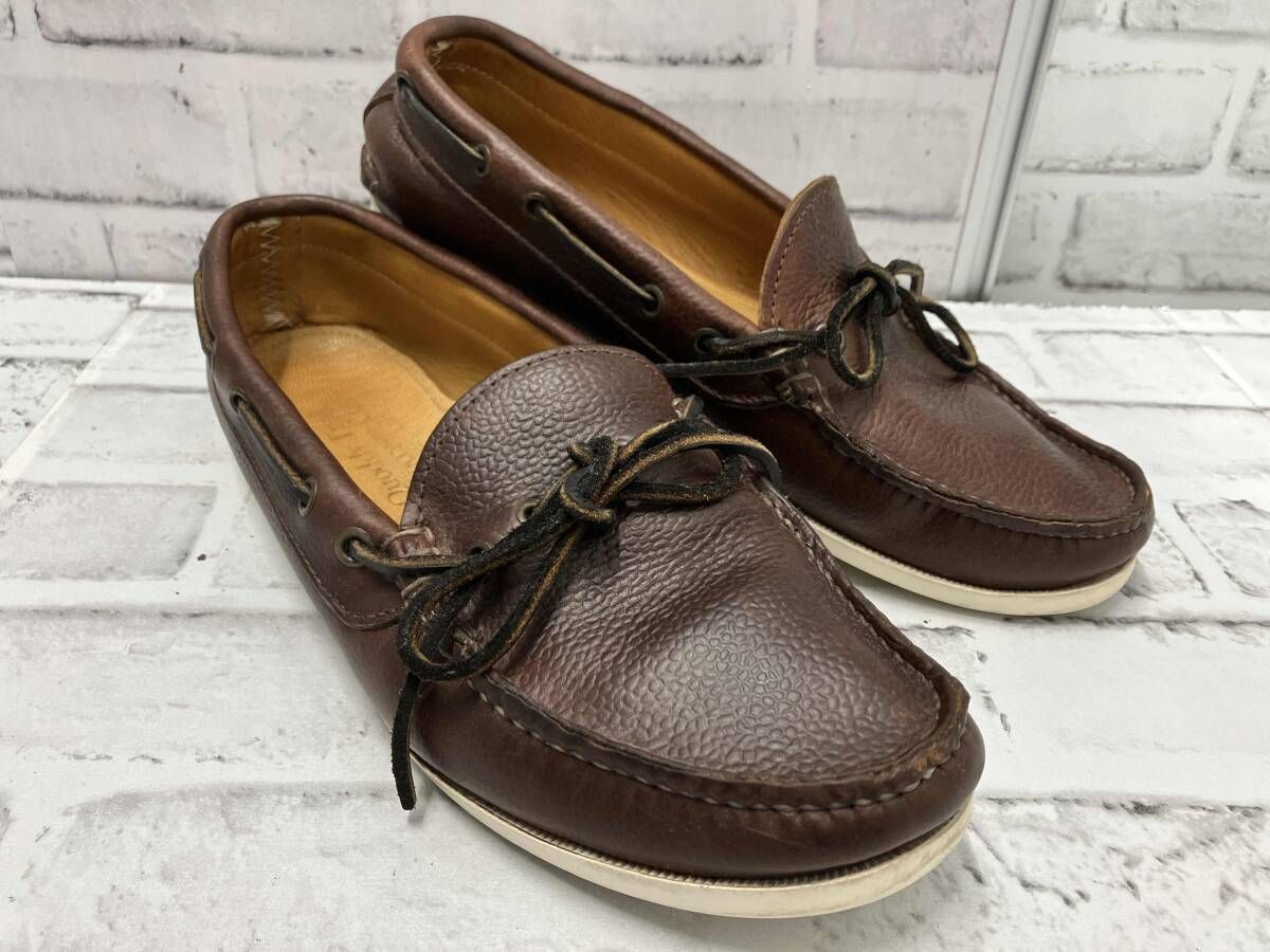 Trail Moccasin|クオディートレイルモカシン|ドレスシューズ|デッキシューズ|ダークブラウン|シボ革|レザー|26